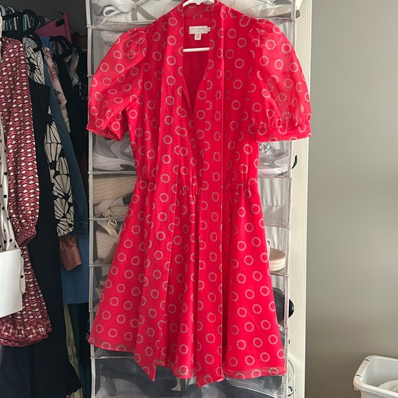 Dotty Puff Sleeve Minidress • ted baker london - Picture 2 of 7